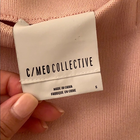 C/MEO Collective Pink Knit Pencil Skirt Sz S - Picture 3 of 14
